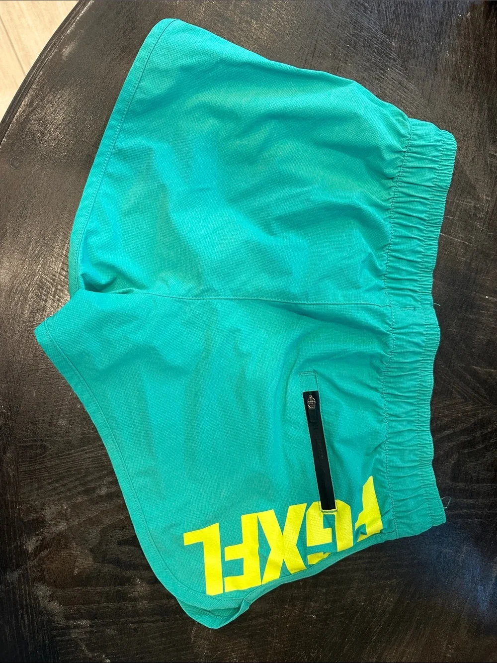flag nor fail Women's Athletic Shorts - Black, Teal, Pink Floral